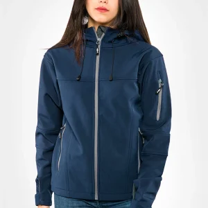 Crystal Sottozero | Giacca Softshell | Giubbotto | Donna | con Tasche | con Cappuccio | 330 gr/m2