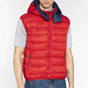 Expo Sottozero | Gilet da Lavoro | Uomo | Smanicato | Multitasche | con Cappuccio | Imbottito