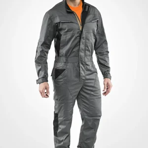Tuta Smoke Sottozero JobTech | Tuta da Lavoro | Uomo | con Tasche | Elasticizzato | 250 gr/m2