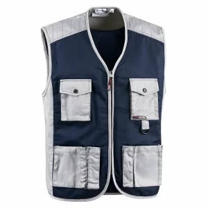 Gilet Aria Sottozero Job N150BG | Gilet da Lavoro | Smanicato | Uomo | con Tasche | 240 gr/m2