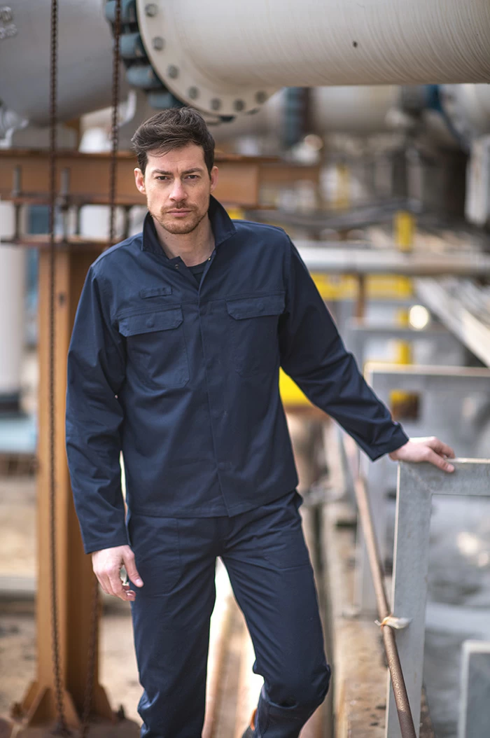 Giacca Antiacido X900B Gamma Multinorma Xild | Giacca da Lavoro | Giubbotto | Uomo | con Tasche | Antiacido | DPI 3° Categoria | 240 gr/m2 - immagine 2