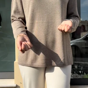 DANIEL &  MAYER -  MAGLIA "LUNGA" - CAFFELATTE