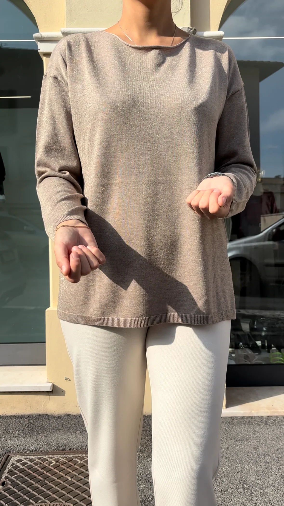 DANIEL & MAYER - MAGLIA "LUNGA" - CAFFELATTE - immagine 2