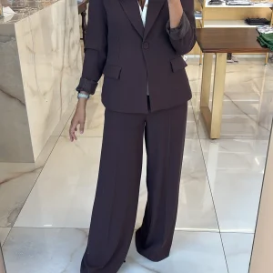 ANGELA DAVIS - TAILLEUR SUSANNE PANTALONE - CIOCCOLATO