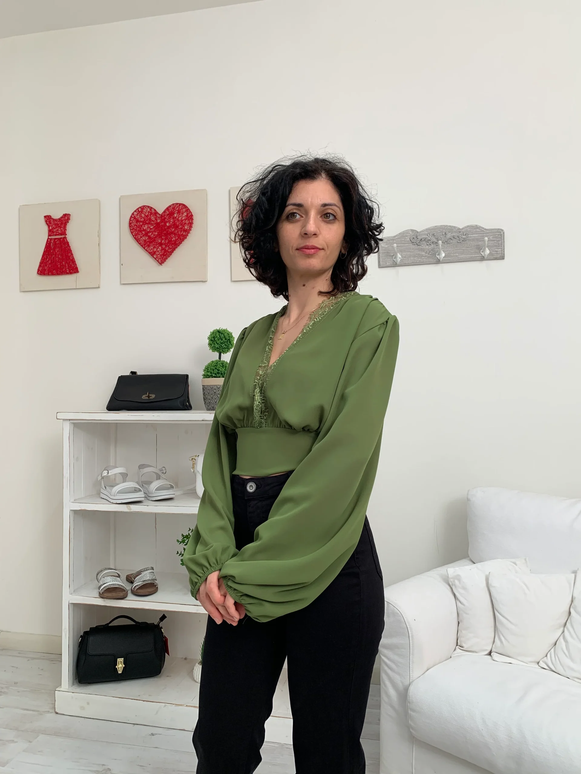 Top con pizzo BASIC - immagine 9