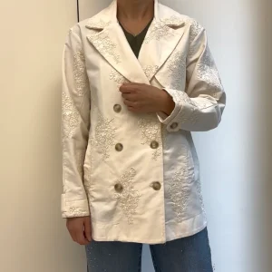 SUSY MIX - GIACCA RICAMATA - PANNA