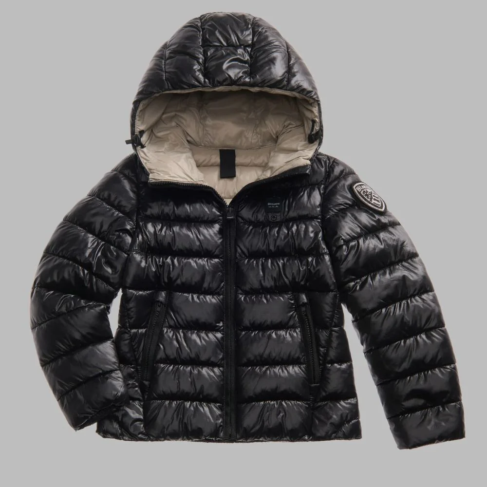 Blauer Giubbino a righe da bambina 25WBLGC02391