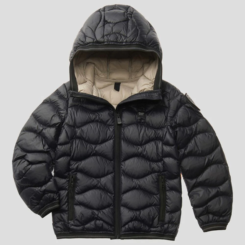 Blauer Piumino a onde da bambina 25WBLGC03385 - immagine 2