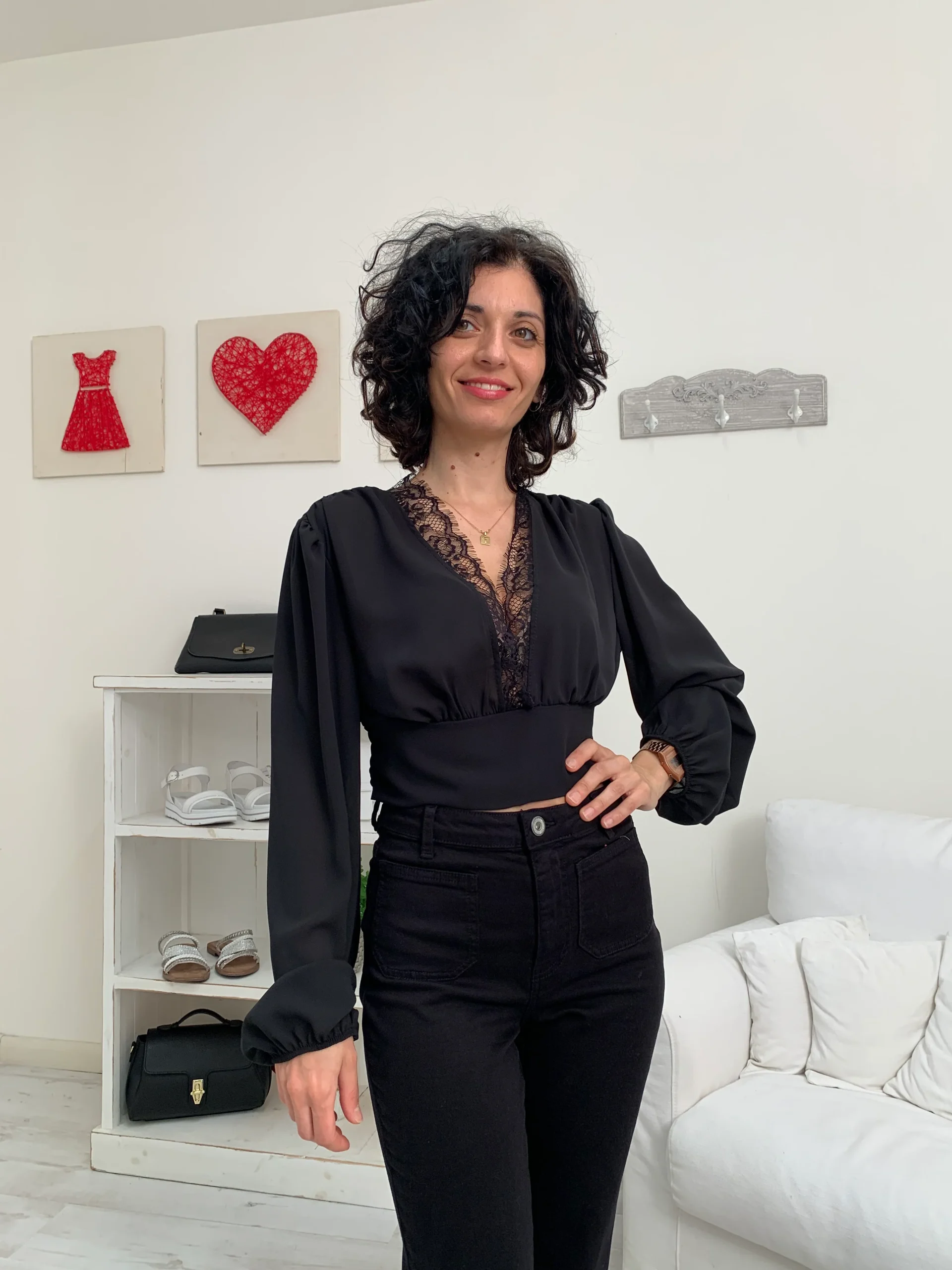 Top con pizzo BASIC - immagine 7