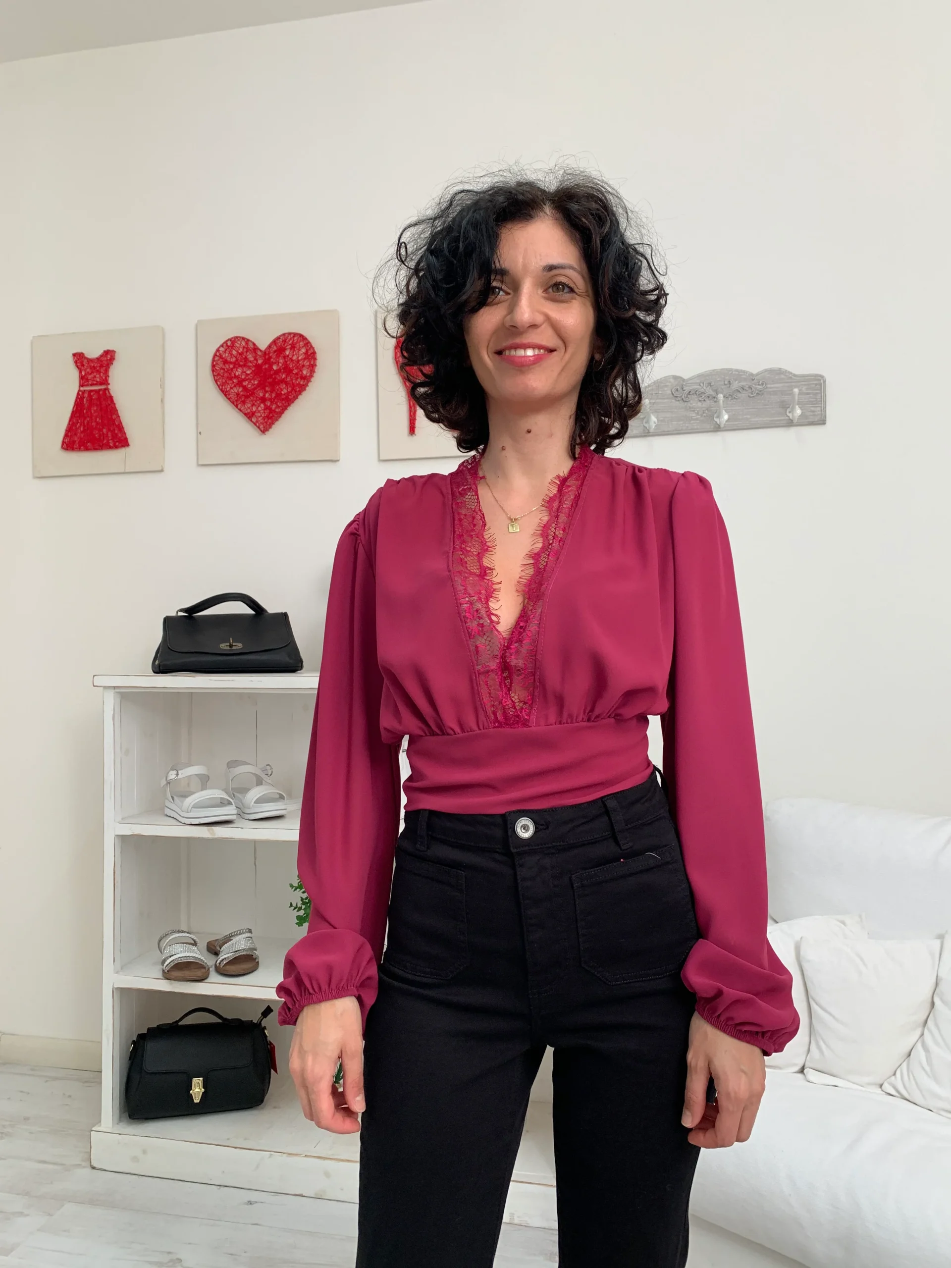 Top con pizzo BASIC - immagine 5