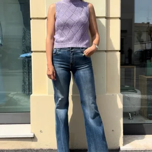 IDILLI'S - CANOTTA IN MAGLIA - LILLA