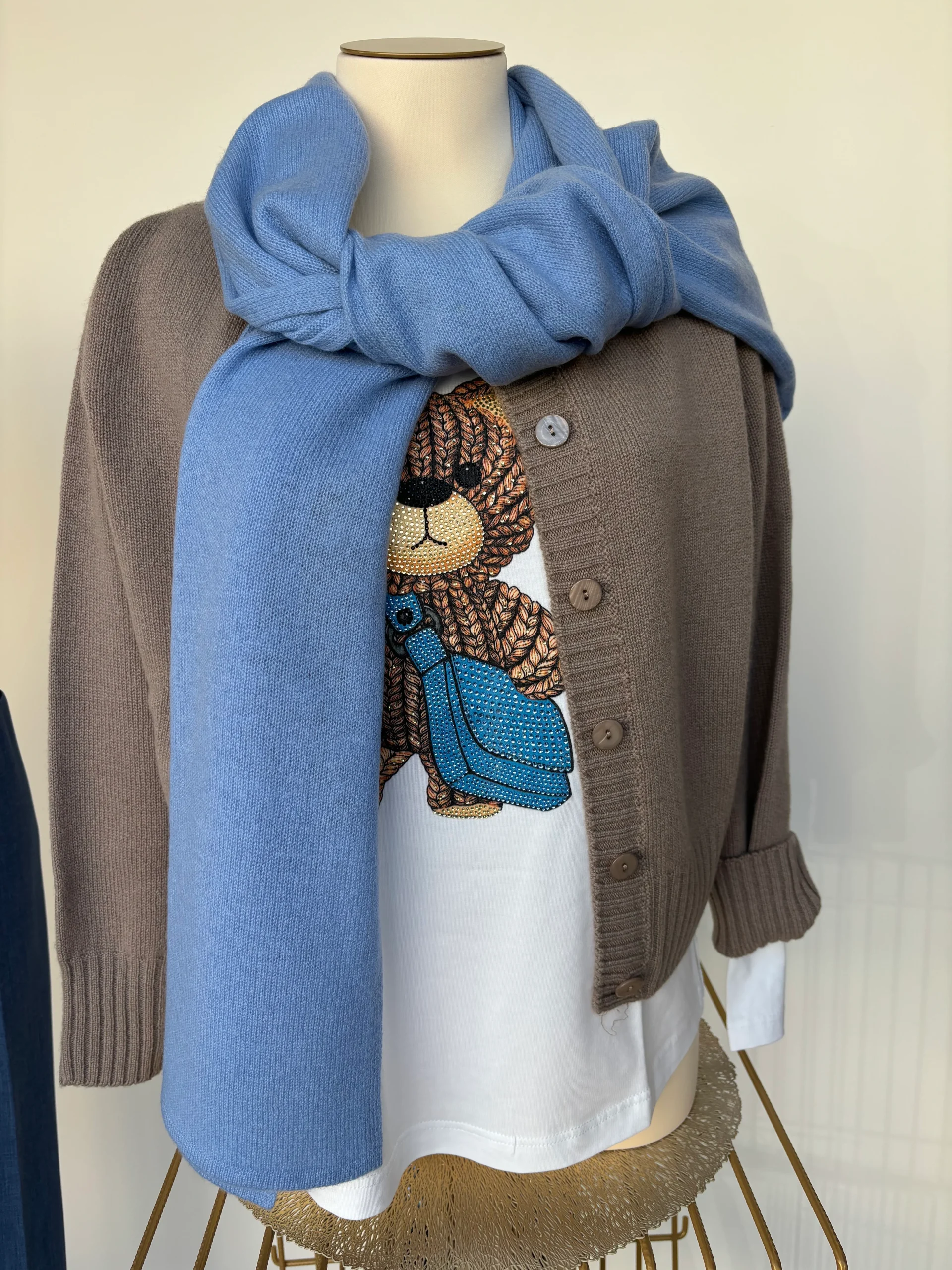 DANIEL & MAYER - MAGLIA MAN. LUNGHE - ORSETTO - AZZURRO - immagine 3