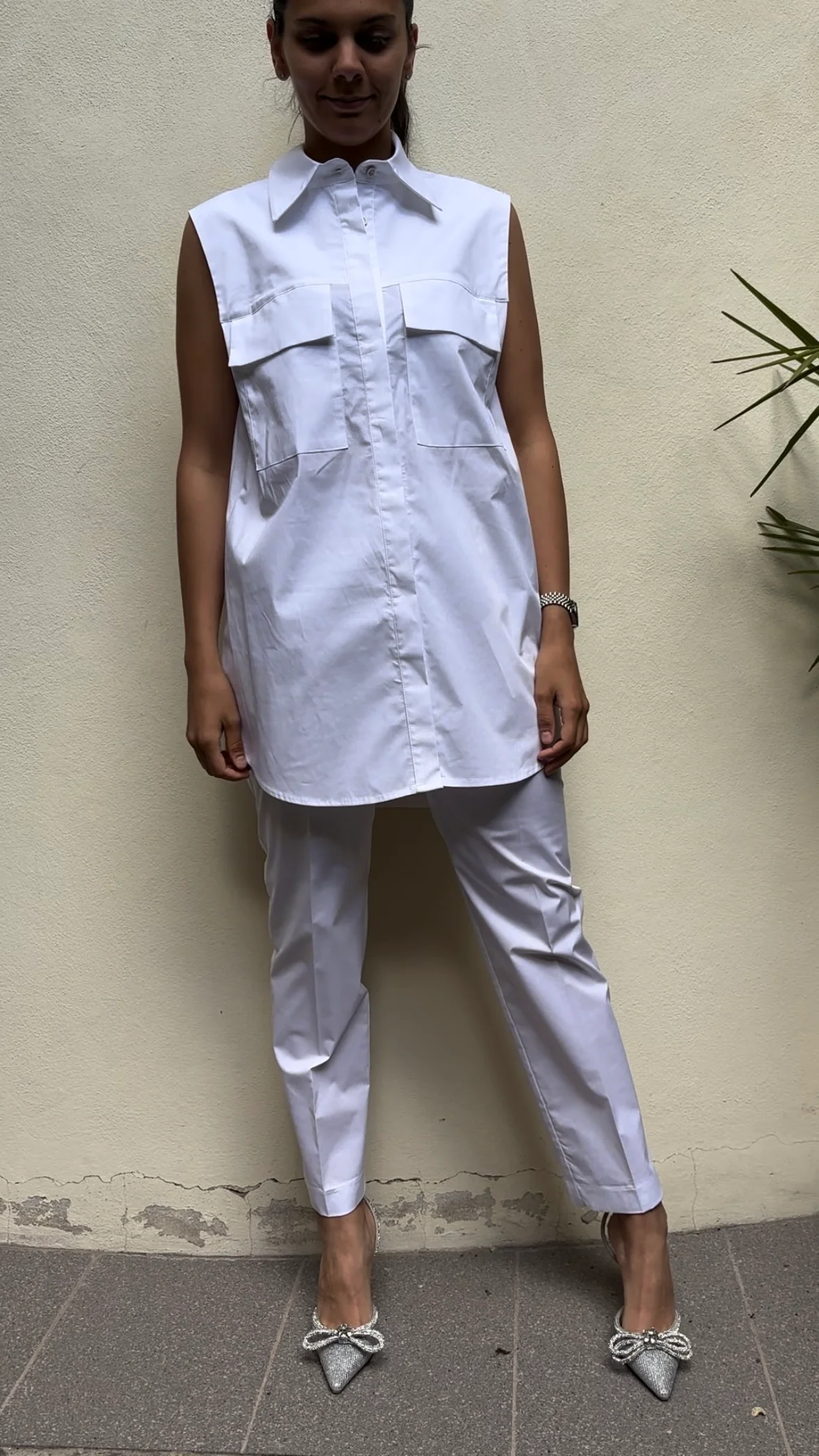 HAVEONE - CAMICIA GILET - BIANCA - immagine 5