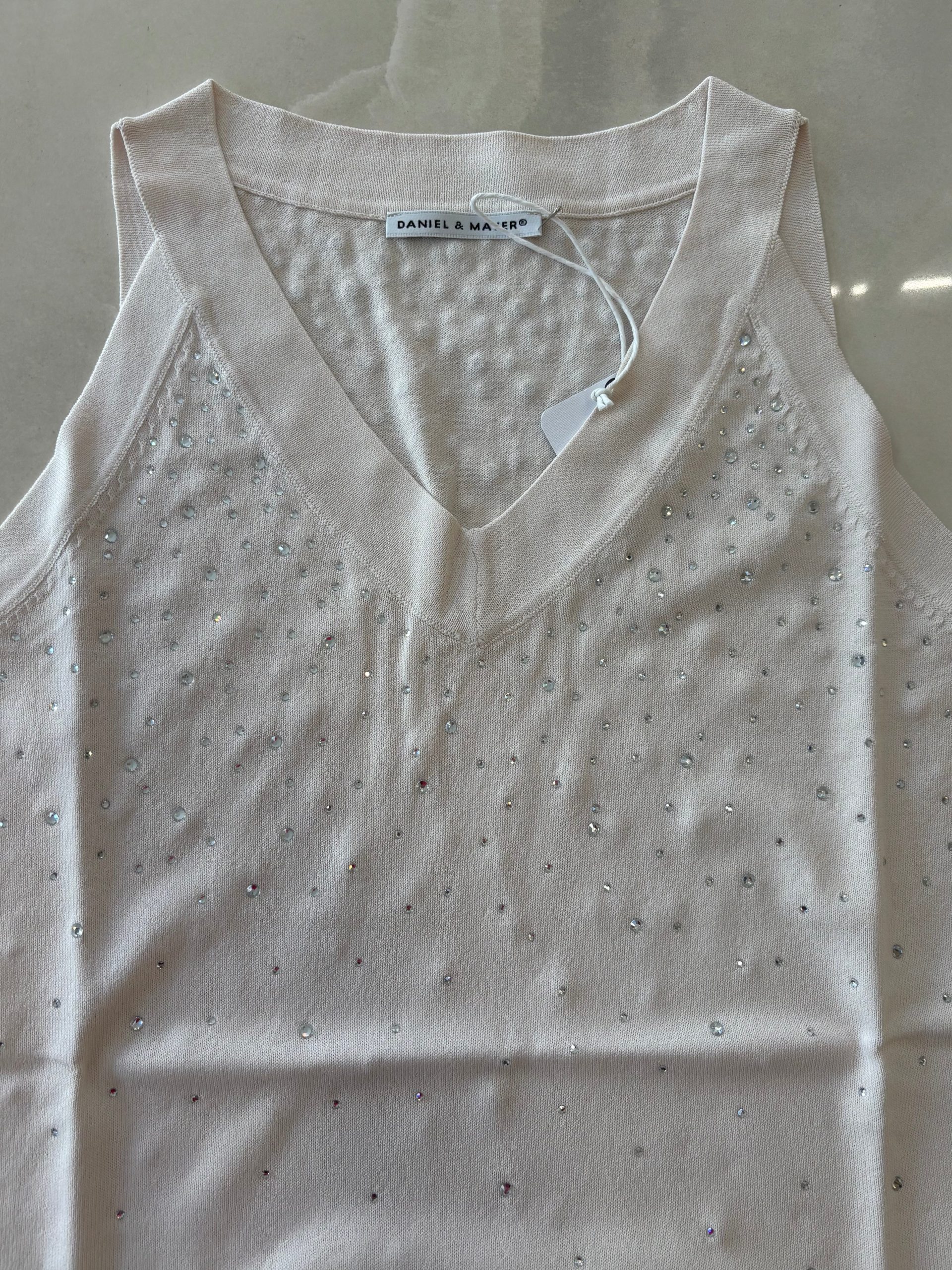 DANIEL & MAYER - CANOTTA DIAMANTINI - BEIGE - immagine 6