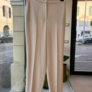 ANGELA DAVIS - PANTALONE CON COULISSE - PANNA