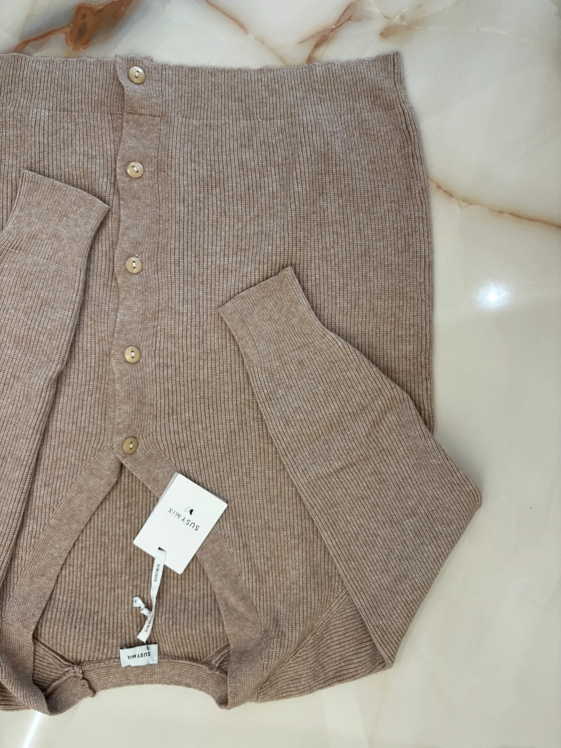 SUSY MIX - CARDIGAN OVER - BEIGE - immagine 5