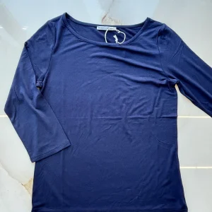 DANIEL & MAYER - MAGLIA BASICA MANCIA 3/4 - BLU NOTTE