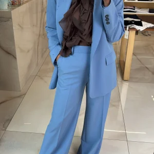 HAVEONE - PANTALONE COMPLETO - CELESTE