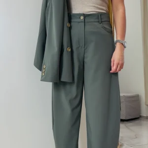 TENSIONE IN - PANTALONE BALI - VERDE SALVIA