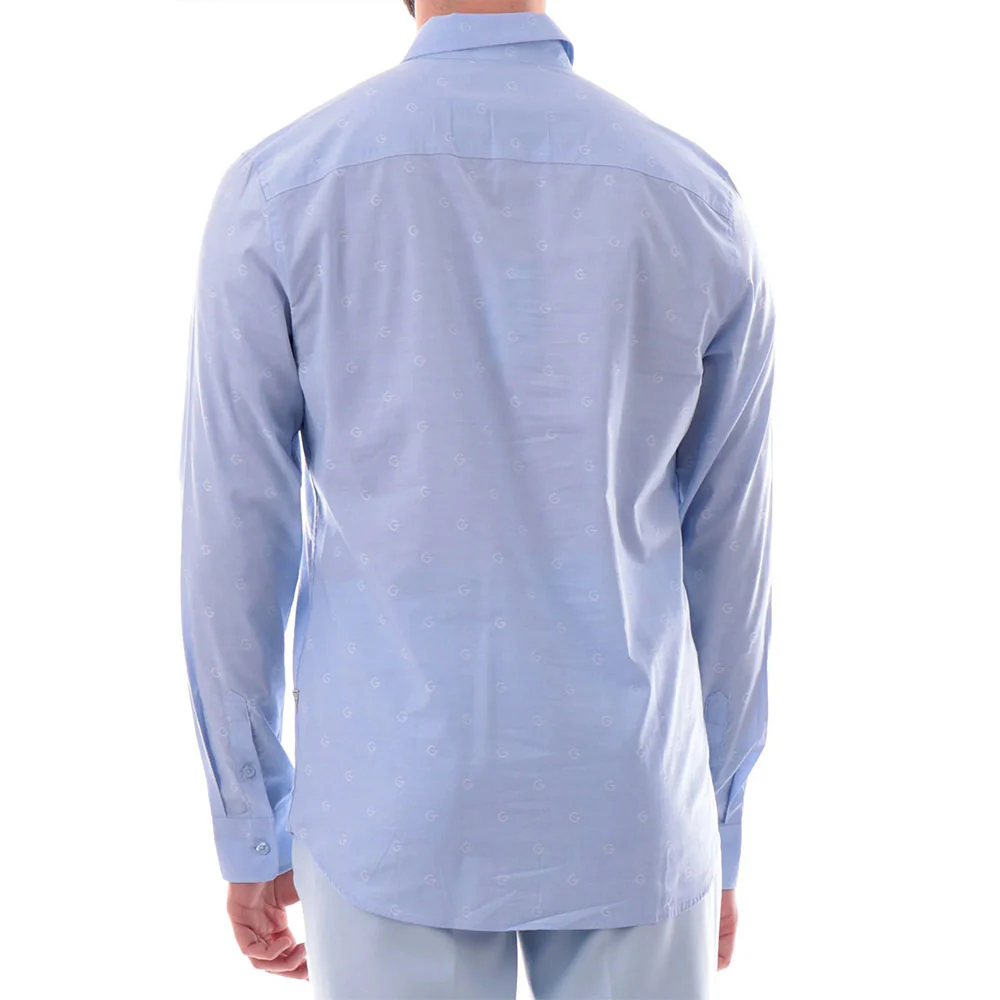 Guess camicia da uomo con logo all over M5RH05WFXX1 - immagine 3