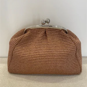 Borsa Pasticcino In Rafia Grande Con Tracolla Lung.34cm H24cm - Divisione Chickster's cod. M3544