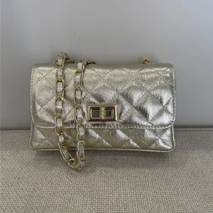 Borsa Gabriella Laminata Piccola Con Tracolla Lung. Cm21 H. 13cm - Divisione Chickster's cod. M3543