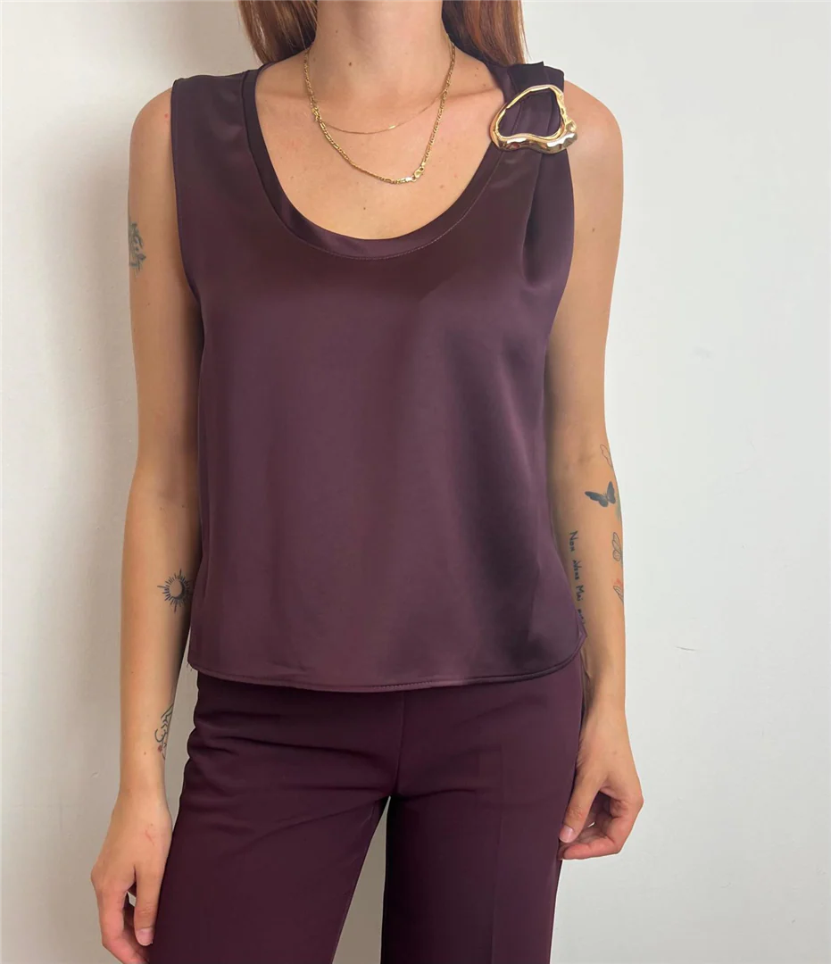 Canotta Con Applicazione Sulla Spallina - Imperial cod. RIM0KBA - immagine 4