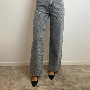 Jeans Ampi Stampati A Vita Alta - Please cod. P8362144