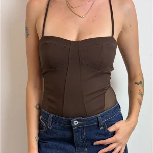 B Body Con Spalline Sottili E Pannelli Laterali In Rete - Imperial cod. B264KHG