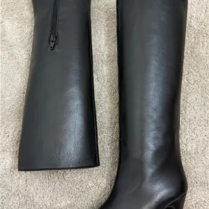 Stivale Alto In Pelle Nappa Tacco Cm 8 - Shana cod. TED  852