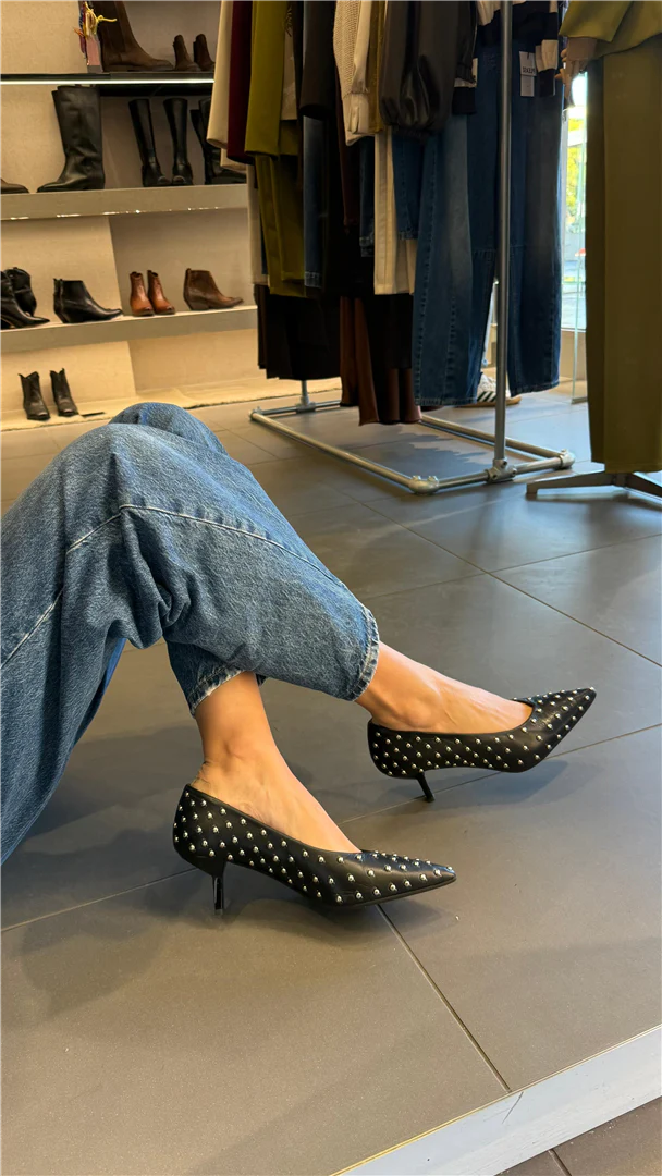 Decollete Con Borchie Tacco Cm 7 - Shana cod. TED 842/50 - immagine 7