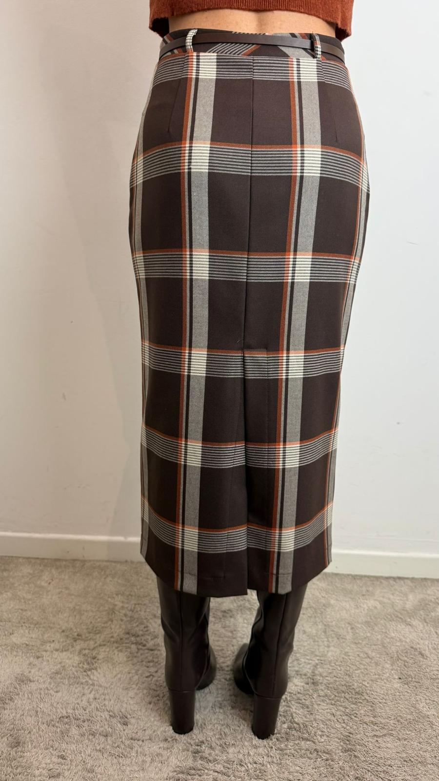 Gonna Check In Misto Viscosa Con Cinturino - Souvenir cod. F38X0816 - immagine 3