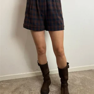 Shorts A Quadri In Flanella Con Cintura - Souvenir cod. M38F1233