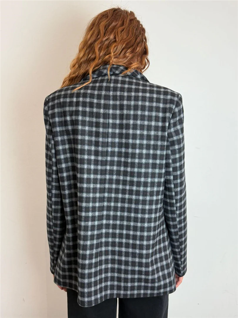Blazer Check Con Spille - Vicolo cod. TF1881 - immagine 4