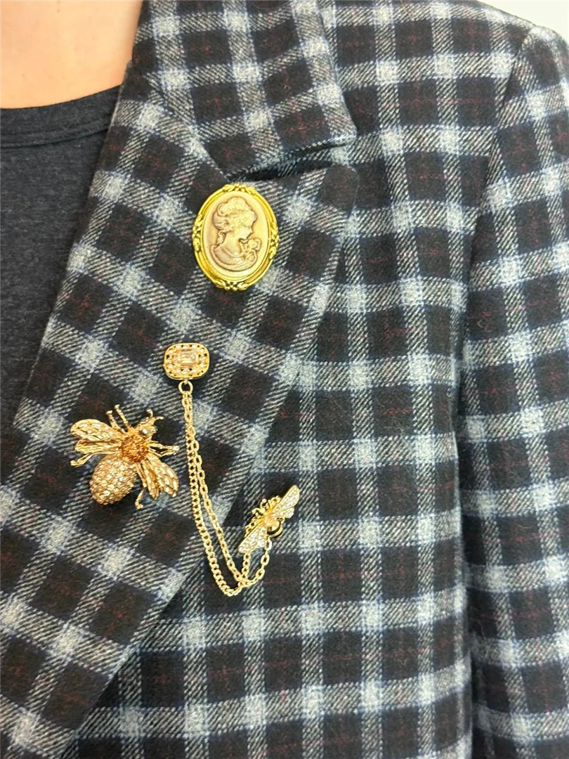 Blazer Check Con Spille - Vicolo cod. TF1881 - immagine 5