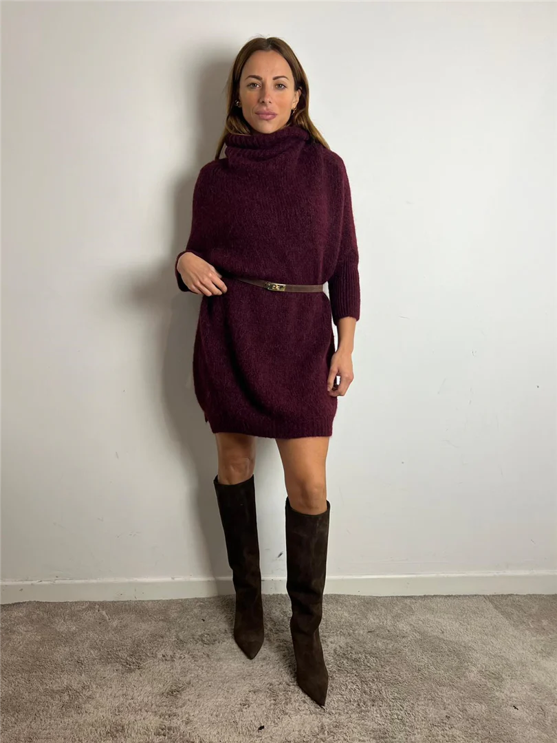 Abito In Maglia Collo Alto - Imperial cod. M3025889 - immagine 4