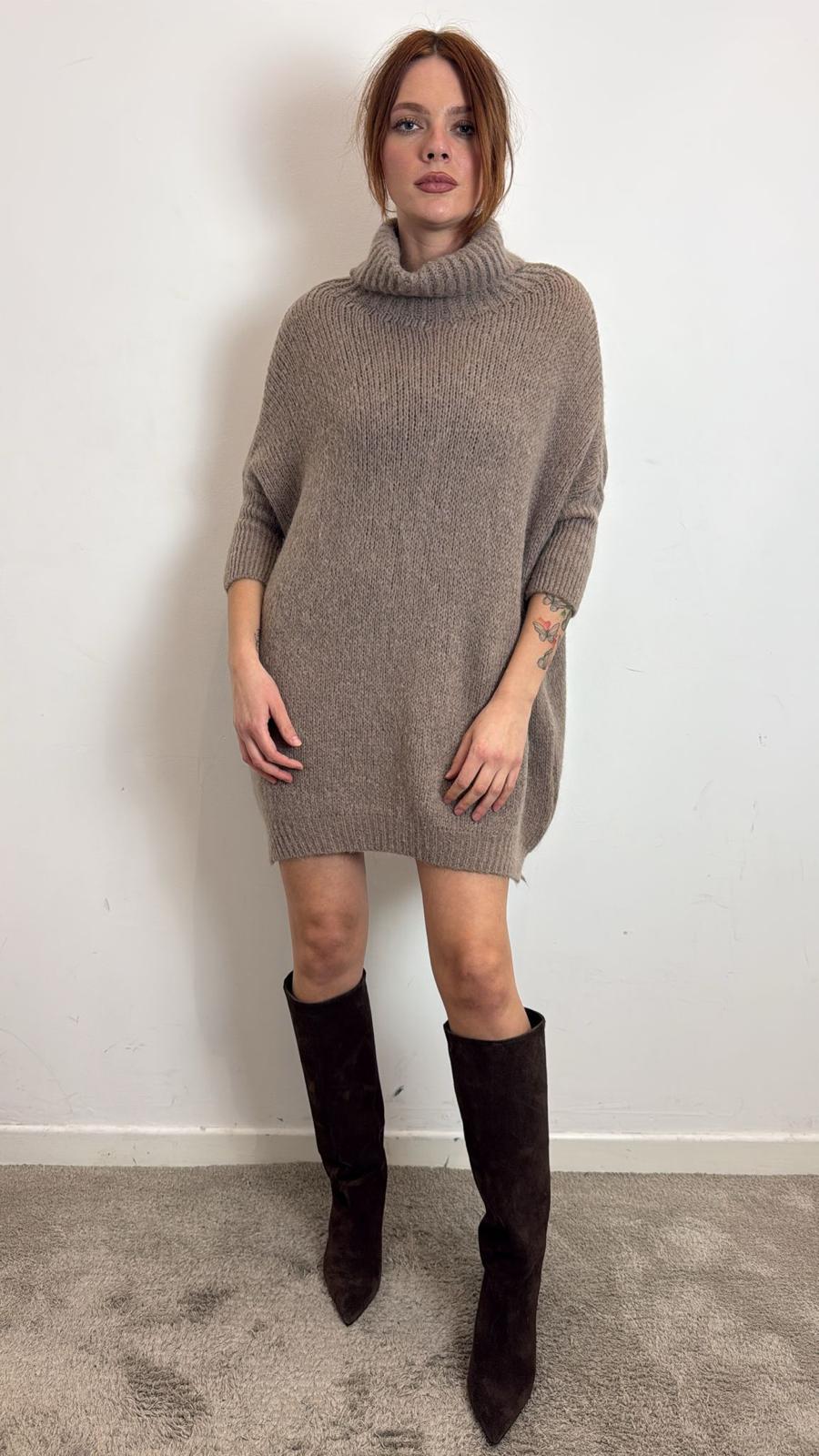 Abito In Maglia Collo Alto - Imperial cod. M3025889 - immagine 5