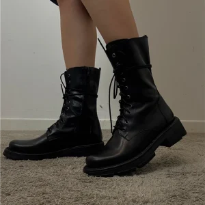 Anfibio In Pelle Con Zip Laterale Platform Cm 5 - Via Mondana cod. ADELE