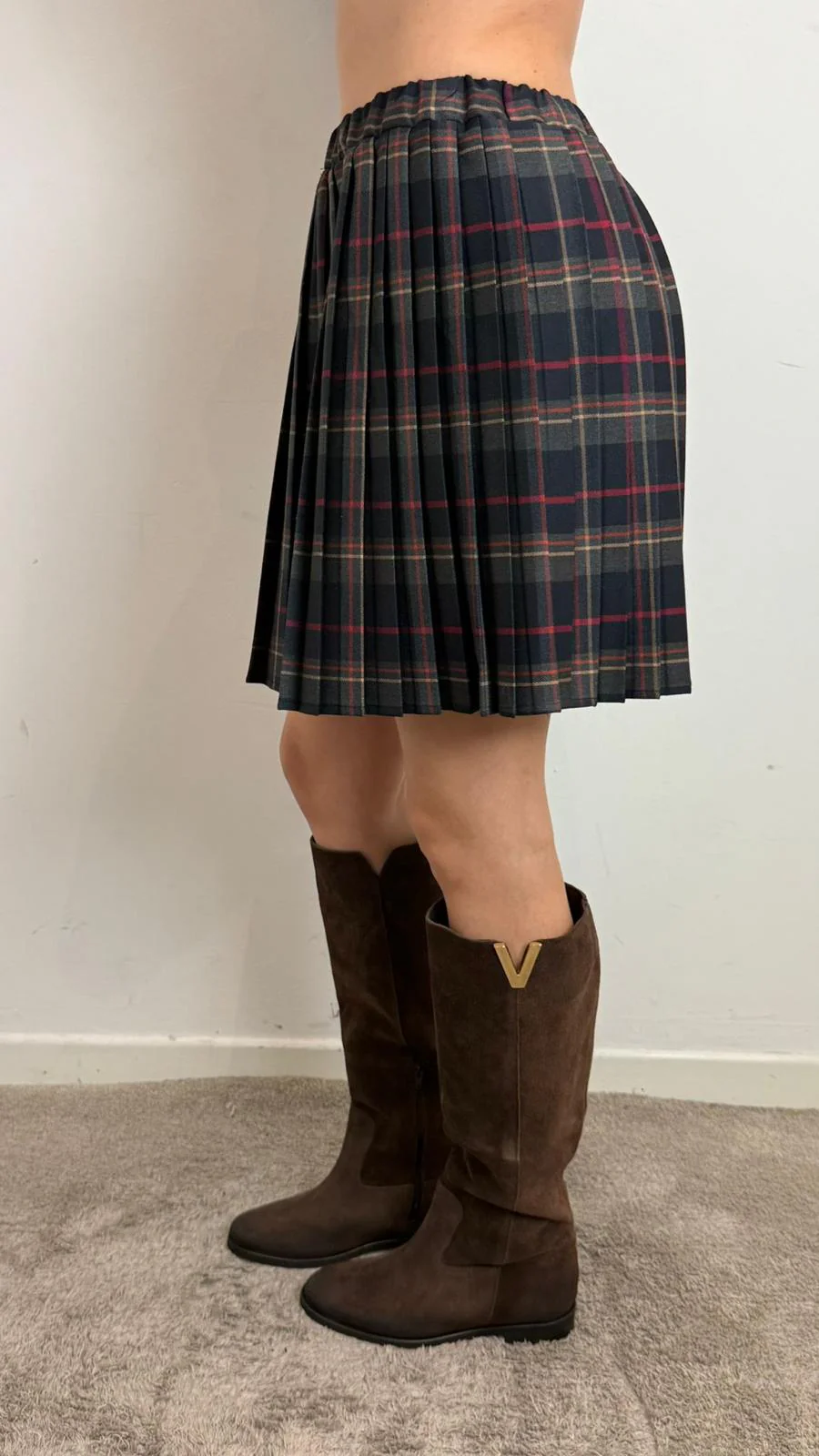 Gonna Mini Plissè Fantasia Tartan - Vicolo cod. TF2143 - immagine 3