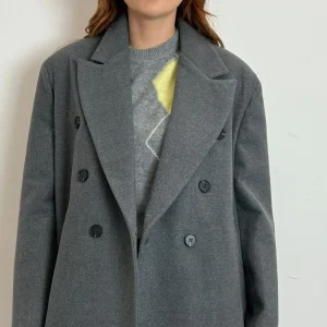 Giacca Cappotto Over Doppiopetto Bottoni Tono Su Tono - Vicolo cod. TF2162