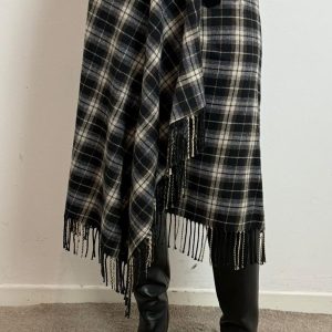 Gonnacheck Midi Con Frange - Souvenir cod. F38X1497