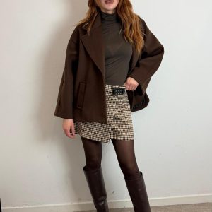 Mini Gonna A Portafoglio Check Con Cinturino - Philia Loft cod. V01A0775