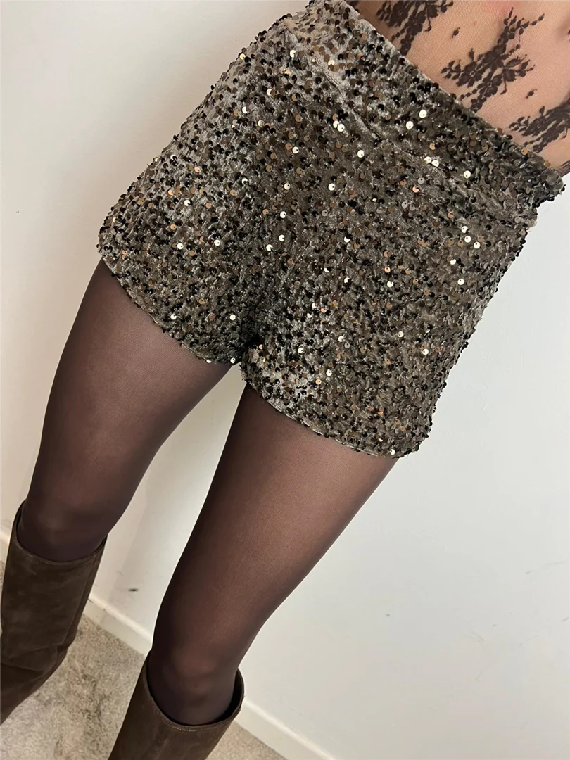 Coulotte In Ciniglia Con Paillettes - Haveone cod. PJK_P318 - immagine 3