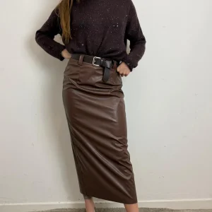 Gonna Ecopelle Spacco Dt - Haveone cod. GFW_P179