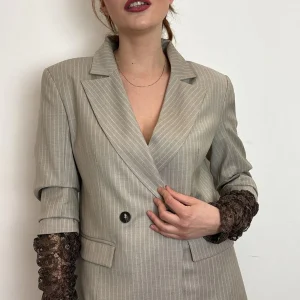 Giacca Gessata Pizzo - Haveone cod. JGE_Q028