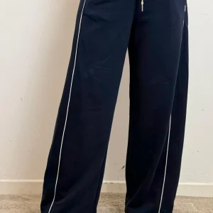 Pantalone Tuta Donna Blu | Pantatuta Gamba Larga Con Coulisse - Vicolo cod. TAB0921