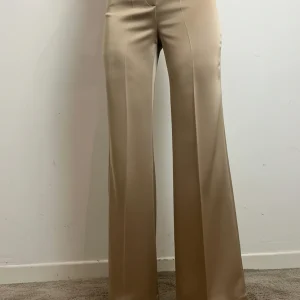 Pantalone Palazzo Satinato Con Piehe Sartoriali - Silence Limited cod. PA2241