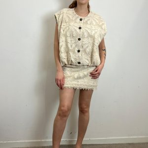 Gonna Mini In Pizzo Macramè - Philia Loft cod. D02E0212