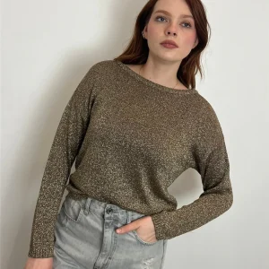 Maglia Girocollo Lurex Souvenir Oro