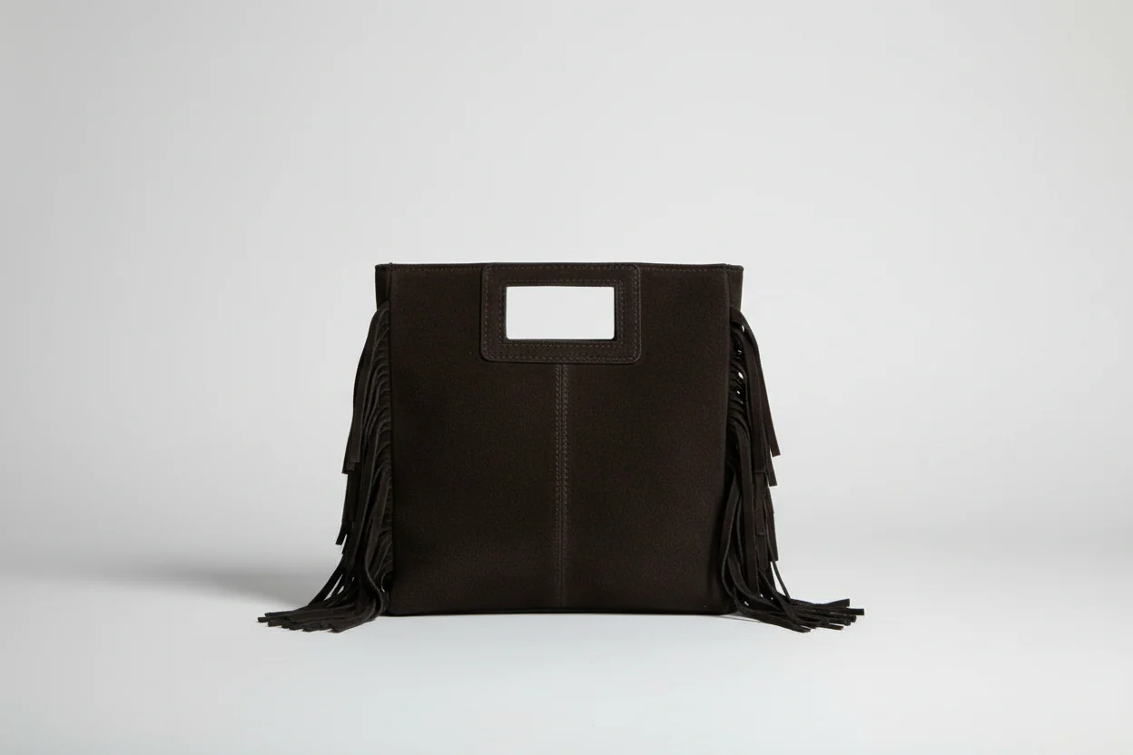 Borsa A Mano Con Tracolla E Frange Laterali, Lung. Cm 23 H. Cm 26 - Divisione Chickster's cod. M3597